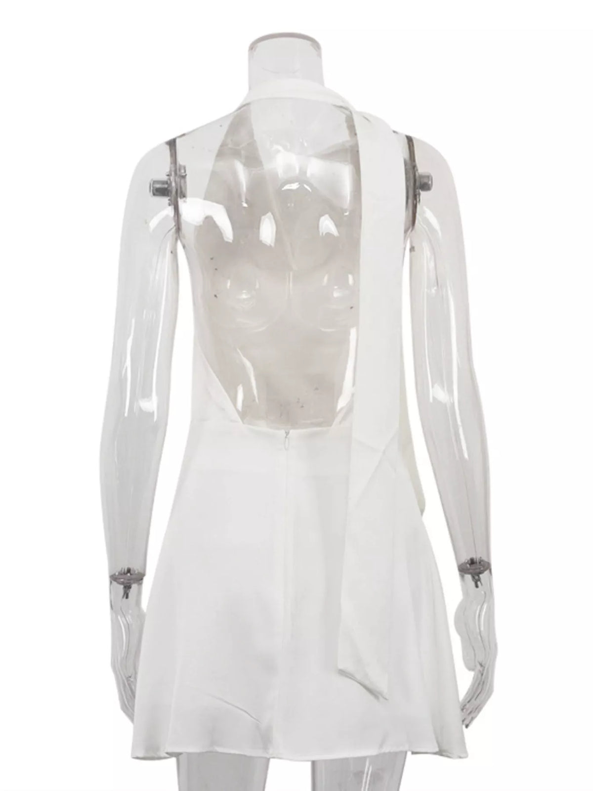 Halter Neck Mini Dress - Draped in Grace