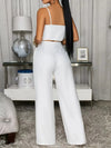 Smocked Cami Wide Leg Pants Set