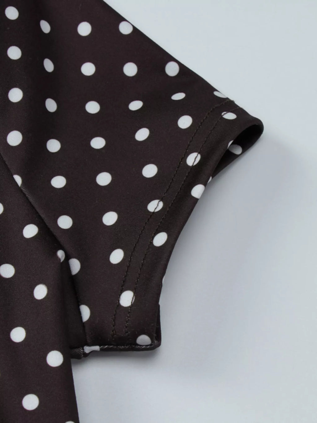 Polka Dot Cut-Out Front Mini Dress - Draped in Grace