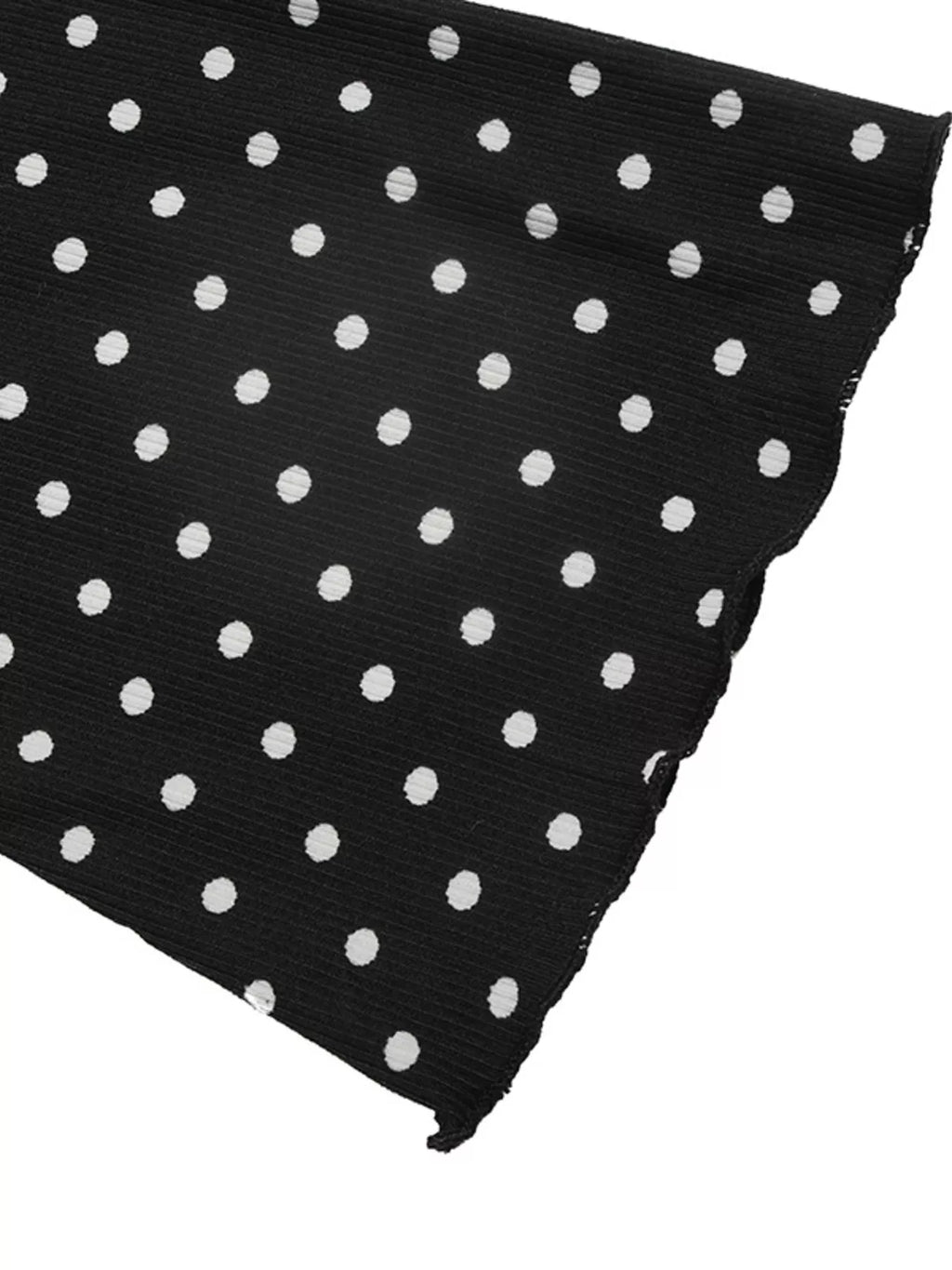 Polka Dot Lace Trimmed V-Neck Mini Dress - Draped in Grace