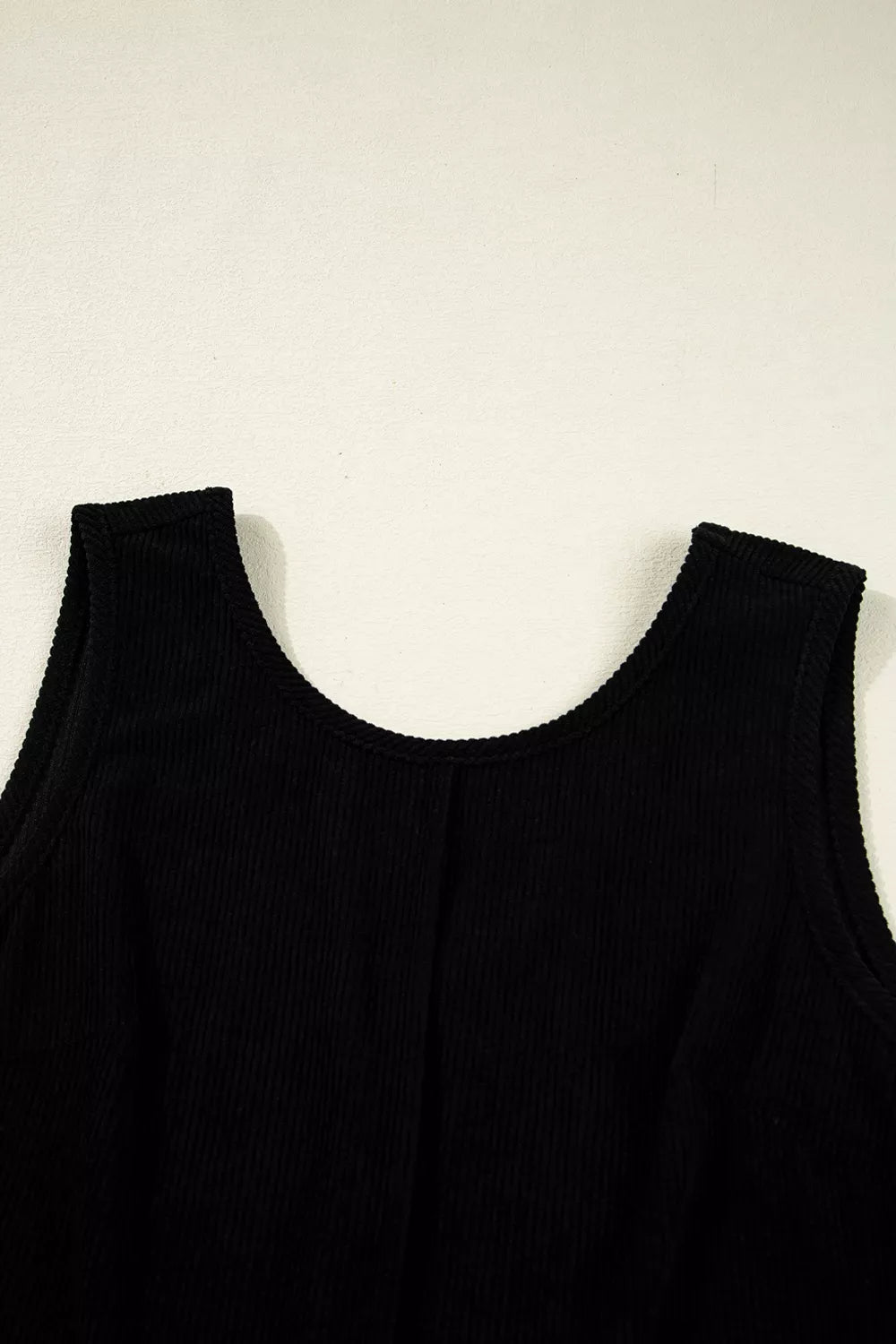 Corduroy Patch Pocket Sleeveless Mini Dress - Draped in Grace