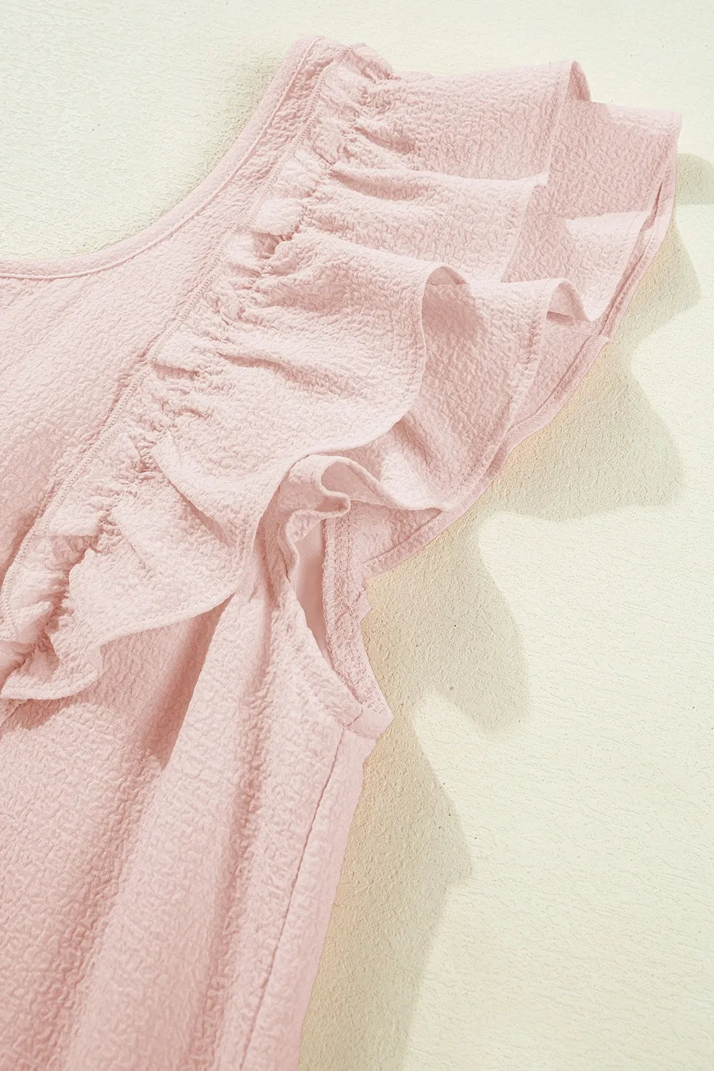 Ruffle Sleeve Bow Back Mini Dress - Draped in Grace