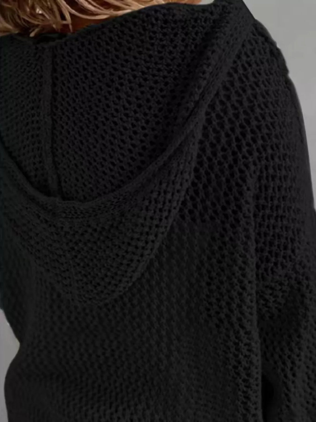 Loose Knit Hooded Cover Up - Draped in Grace