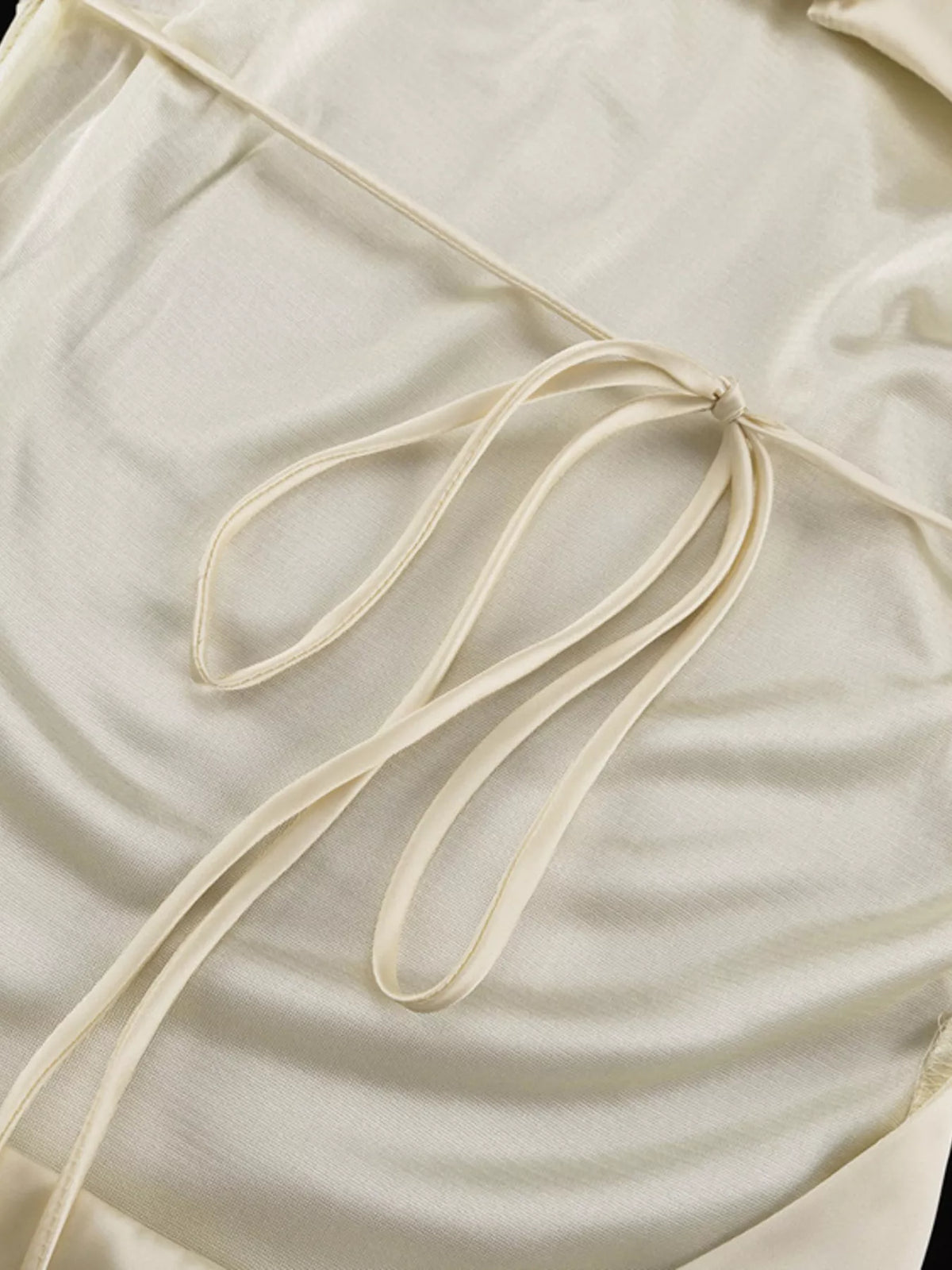 Backless Long Sleeve Mini Dress - Draped in Grace