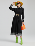 Elegant Embroidered Dress, Central Park | Women - BYMANYC ® New York - Draped in Grace