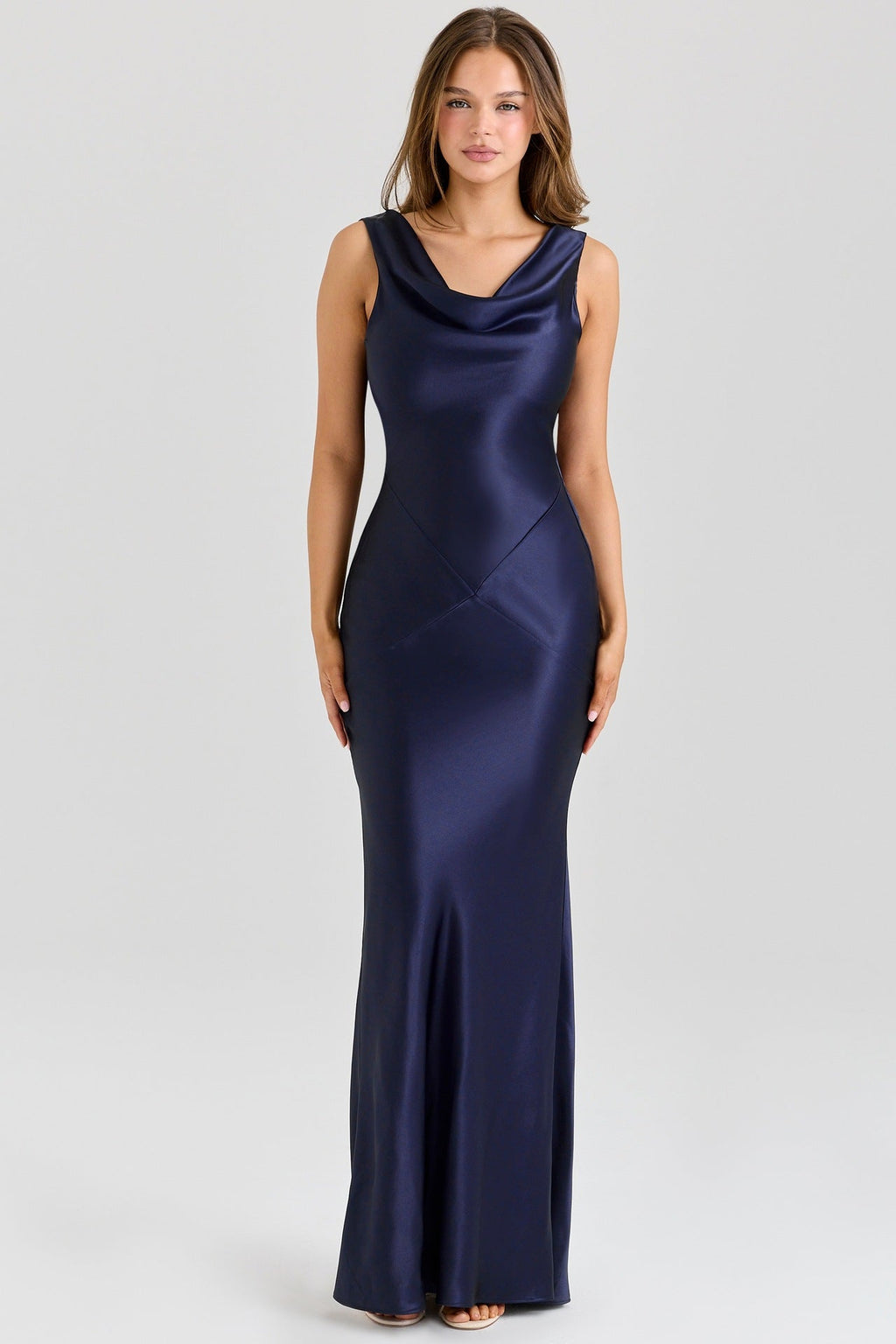 Off-The-Shoulder Fitted Chiffon Dress, Upper West Side, BYMANYC New York. - Draped in Grace