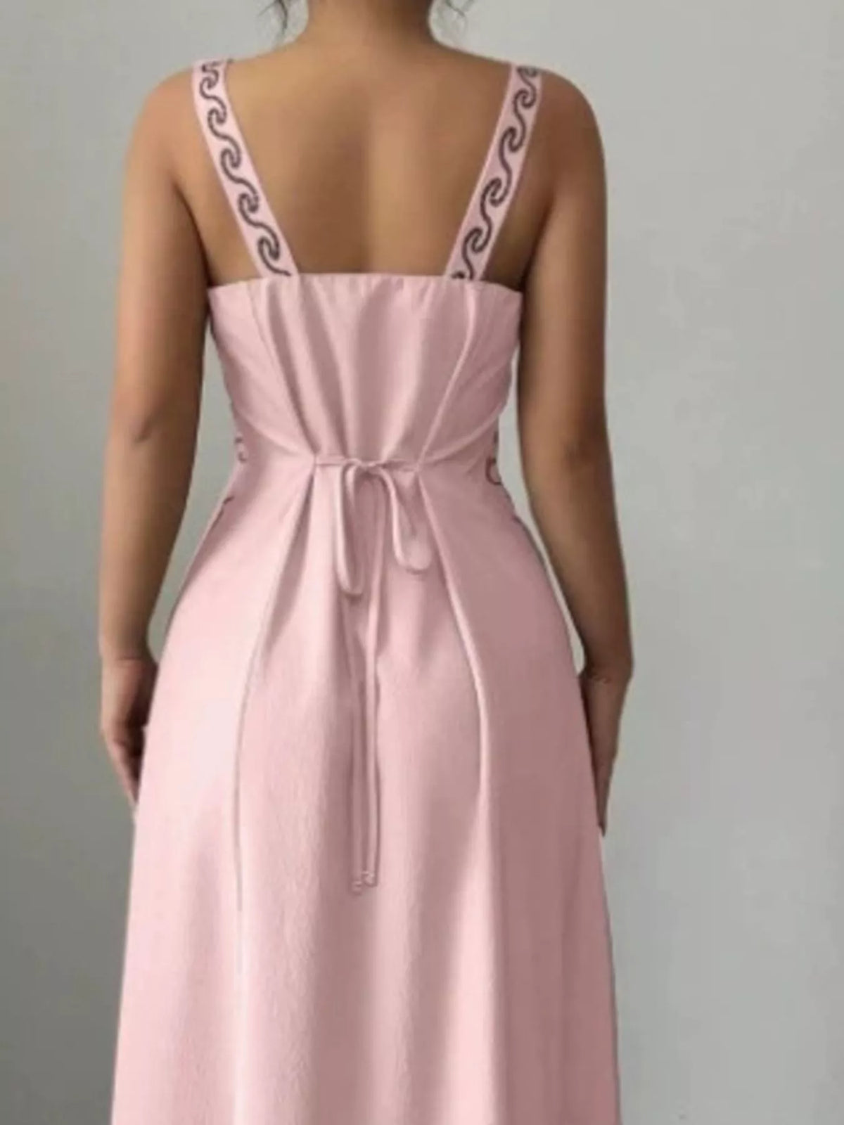 Floral Sleeveless Maxi Dress with Side Slit - Draped in Grace