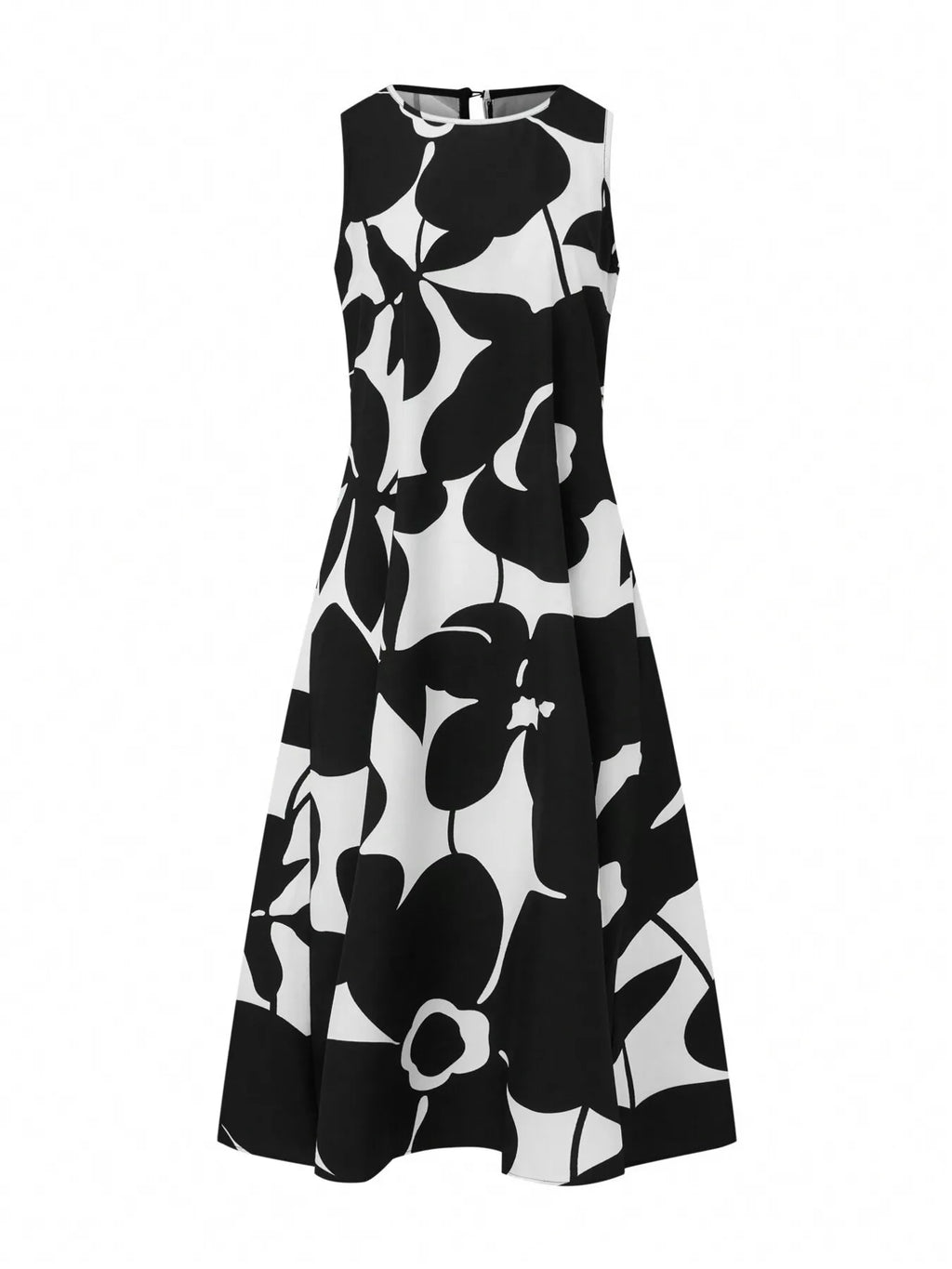 Sleeveless Floral Maxi Dress - Draped in Grace