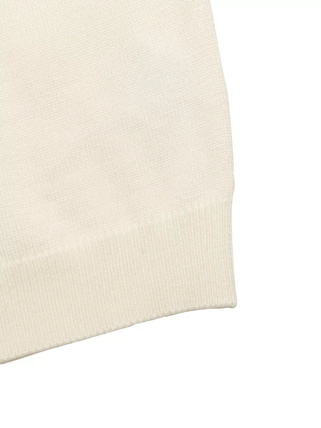 Ruffle Trim Pearl Button V-Neck Knit Top - Draped in Grace