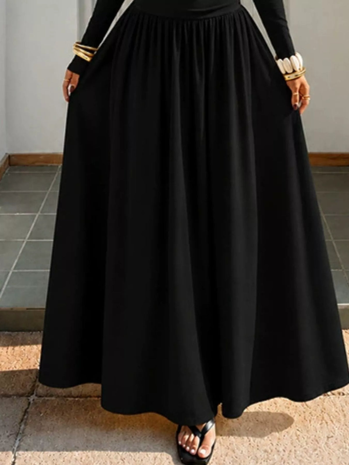 Off-the-Shoulder Maxi Dress - Draped in Grace