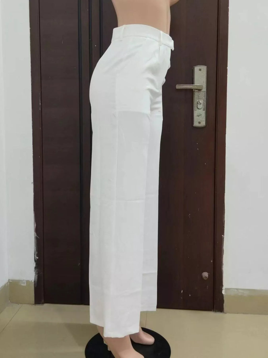 High-Waisted Wide-Leg Pants - Draped in Grace