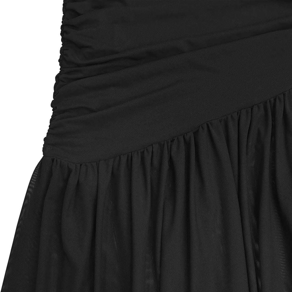 One-Shoulder Ruched Bodycon Maxi Dress - Draped in Grace