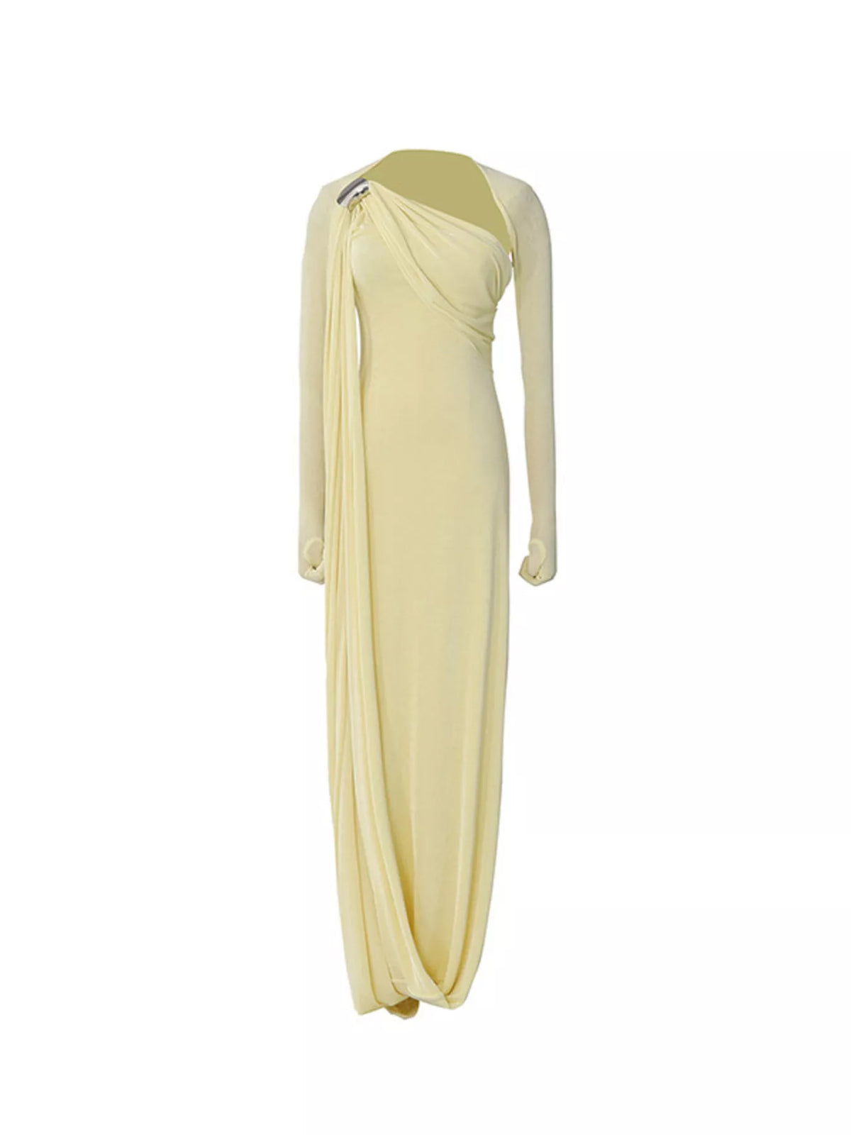 One-Shoulder Draped Maxi Dress - Draped in Grace