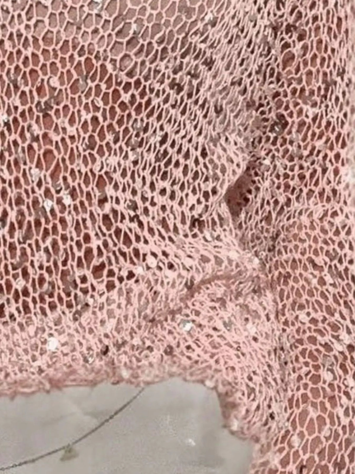 Sequin Long Sleeve Knit Cover Up - Draped in Grace