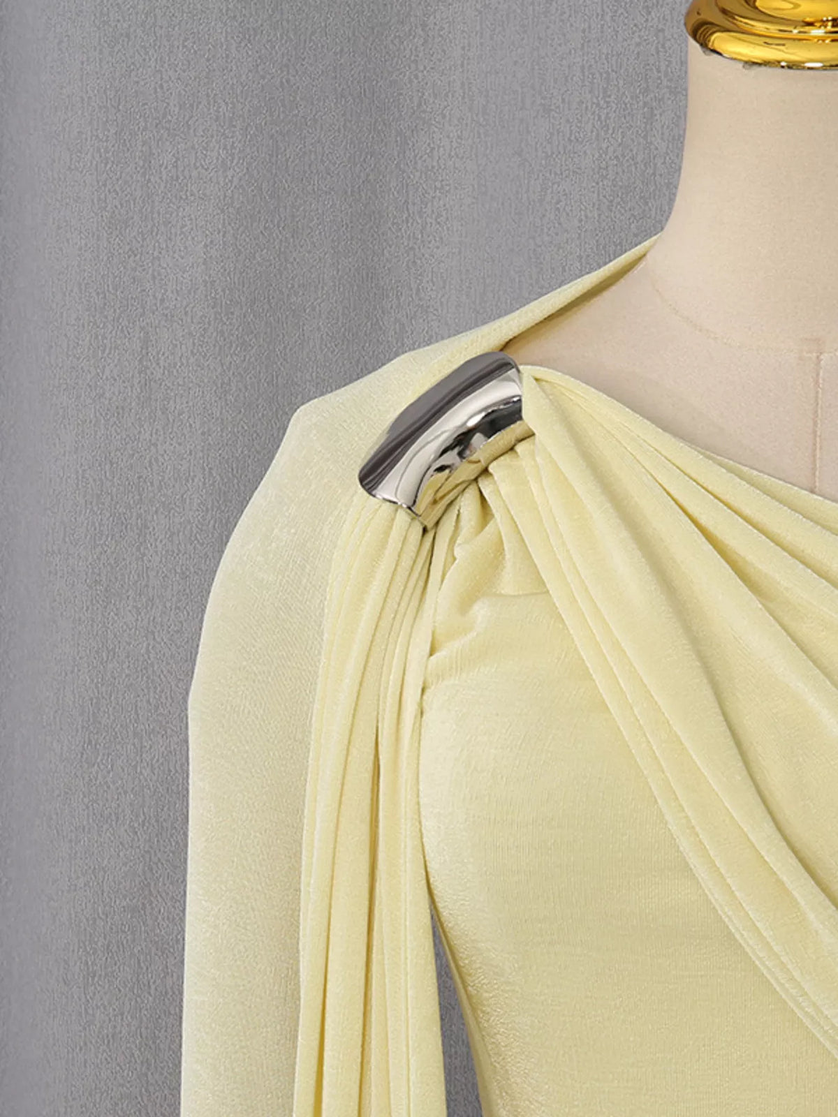 One-Shoulder Draped Maxi Dress - Draped in Grace
