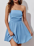 Ruched Tube Mini Dress - Draped in Grace