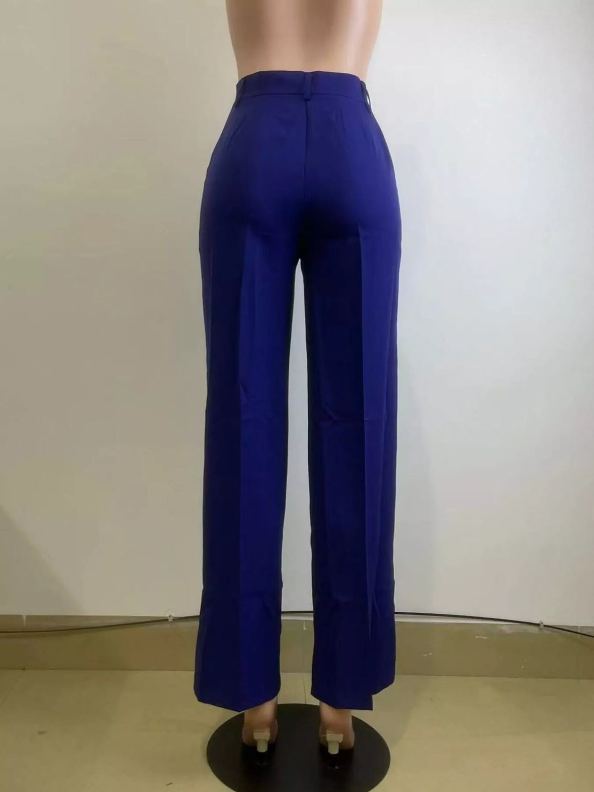 High-Waisted Wide-Leg Pants - Draped in Grace