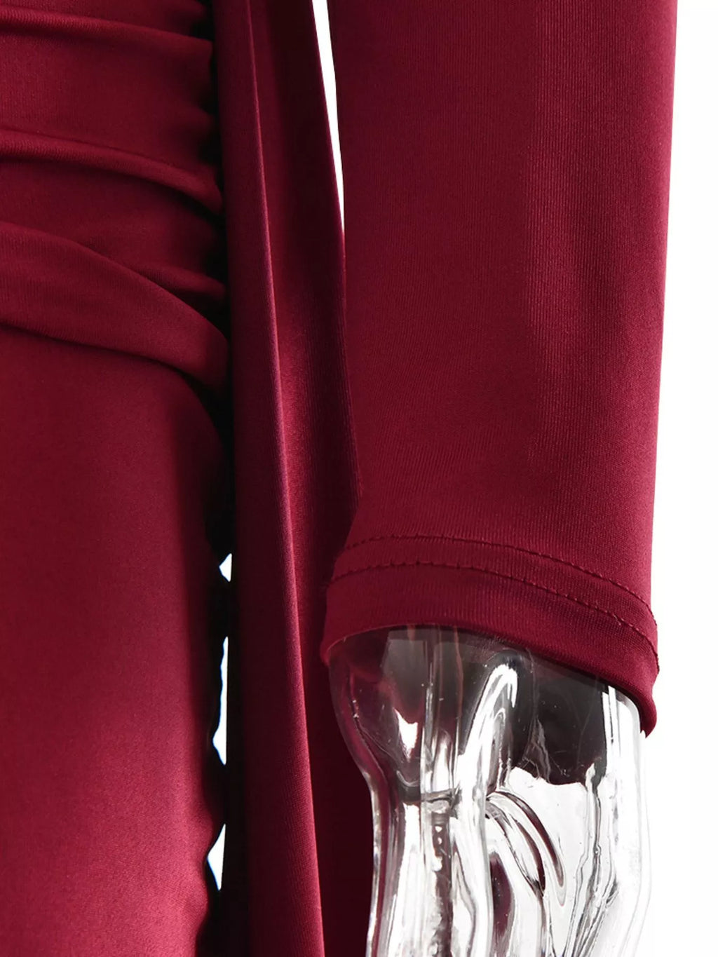 One-Shoulder Ruched Maxi Dress - Draped in Grace